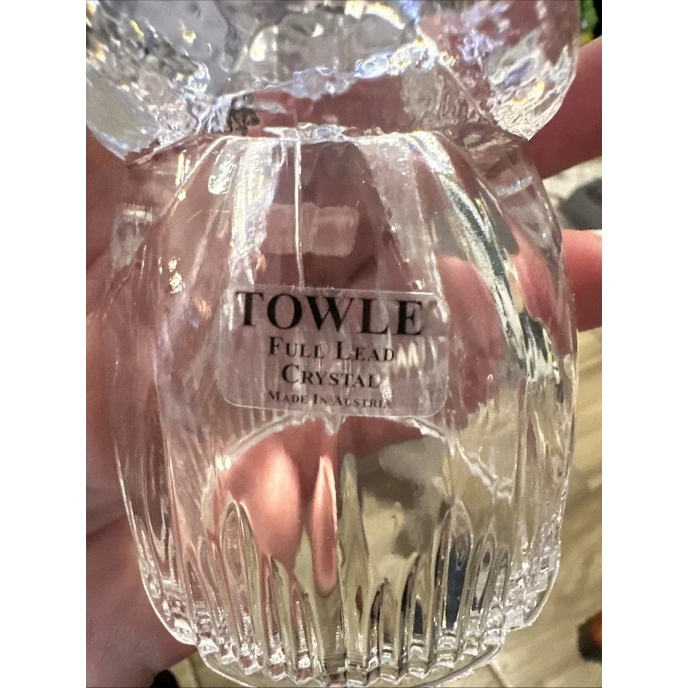 2 TOWLE 24% Full Lead Crystal 5.5